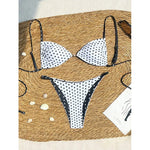 2026 Sexy Polka Dot Print Beach Bikini Set New Women's Summer Fashion Swimwear Strapless One Piece Swimsuit for Beach Lovers