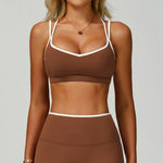 Sexy Back Sports Bra Top Women's Push-Up Yoga Underwear Fitness Top Running Workout Yoga Top Soft Beauty Back Bras Gym Underwear