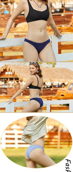 3Pcs Women's Cotton Seamless Briefs Intimates Women Sexy Panties Solid Color Breathable Underwear Female Low Waist Soft Lingerie