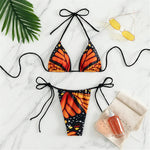 Sexy 4 Colors Printed Halter Padded Bikini Female Swimsuit Women Swimwear Two-pieces Bikini set Bather Bathing Suit Swim K4910
