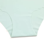 Seamless Women Briefs S-XXL Wave Edge V-shaped Underwear Panties Ice Silk Underwear For Women Low Waist Briefs One Piece Panty