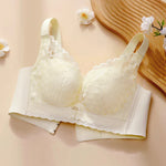 Women's Full Coverage Wire Free Bra Non-Foam Lace Bra Thin Sexy Lace Bra Plus Size 36-46CDE Push Up for Women Thin Latex Bra 46E