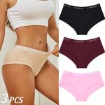 New 3Pcs Women's Cotton Briefs Letter Belt Underwear Women Panties Sexy Breathable Briefs Female Stretch Ladies Soft Lingerie