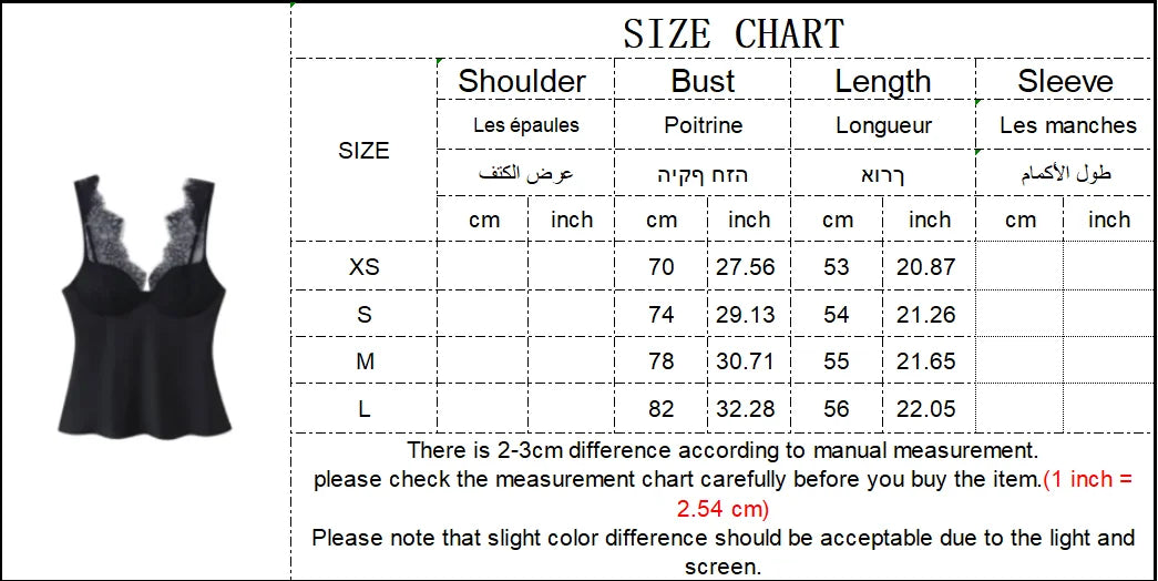TFMLN Women Lace Splice Sexy Sling Sleeveless Tops 2026 New Fashion Deep V Neck Elegant Outfit Chic Street Casual Clothing