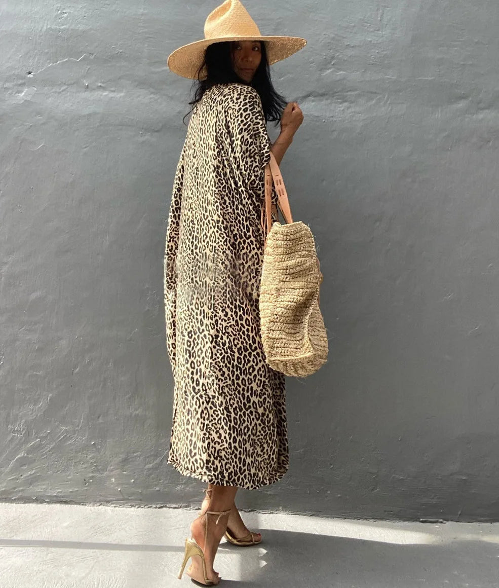 Beach Cover Ups for Swimwear Women Black Tie Dye Kimono Swimsuit Cape Summer Dress 2022 Beachwear Outfits Sales