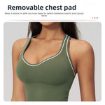 2026 Summer Fitness Bra Workout Top Cycling Gym Underwear Fitness Sports Bra Athletic Sport Bra Women Backless Gym Yoga Crop Top