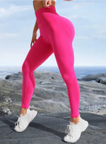 SeamlessPants With Sexy Lines Lifting Buttocks Sports Tight Pants Women's High Waisted Elastic Fitness Pants Running Yoga Pant