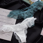 Girls G String Sexy Panties Women Underwear Lace Briefs Hollow Out Thong High Quality Transparent Underpants Lingerie Intimates