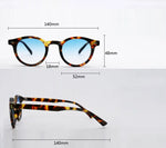 Vintage Rice Nail Round Sunglasses Men Women Brand Hawksbill Blue Shades Eyewear Female Brand Design Sun Glasses Men oculos
