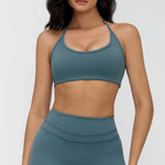 Sexy Gym Top Women Sports Bra Running Hanging Neck Yoga Bra Breathable Sports Underwear Women Fitness Push Up Workout Top Women