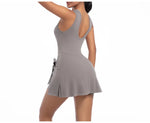 New Short Sports Jumpsuit Gym Set Women Yoga Clothes Workout Tennis dress One-piece Playsuit Yoga Suit Female Outdoor Bodysuits
