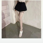WOMENGAGA Korea Style Sexy Slim High Waist Strap A-line Half Length Skirt Fashion Women Skorts JK Sweet 2023 NewOW3W