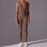 Seamless One-Piece Yoga Jumpsuit Women Fitness Sports Overalls Dance Workout Set Stretch Bodysuit Gym Clothes Push Up Sportswear