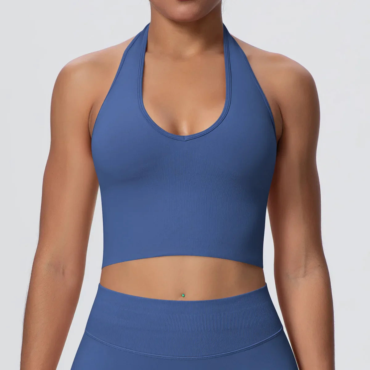 Gym Tops Women Halter Top Gym Vest Woman Sexy Backless Push Up Sport Bras Running Vest Workout Tops Activewear Yoga Fitness Vest