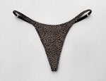 Ice Slik Low Waist Girls G String Leopard Flower Women Panties Sexy Briefs Thong T-back Underwear Female Lingerie Size S-XL