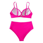 Push Up Bikini Leopard Swimsuit Women Sexy Solid Swimwear Female Floral Bathing Suit Ruched Beachwear XL High Waist Bikini 2026