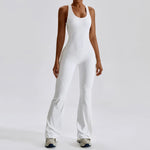 Women Fitness Bodysuit Backless One Piece Yoga Set Jumpsuit Sports Gym Workout Clothes Tights Active Wear Slim Playsuit Female