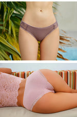3Pcs/set Women's Cotton Panties M-2XL Trendy Patchwork Lace Underwear Female Low Waist Briefs Ladies Comfortable Underpants 2023