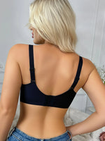 Women's Leopard Print Seamless Bra, Full Cup Thin Bra, Plus Size Underwear, Push-Up, Sexy, Comfortable Underwear