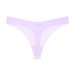 Girls Briefs Seamless Women Panties Sexy G String Ice Silk Underwear T Back Sports Yoga Thong Traceless Plus Size S-XL