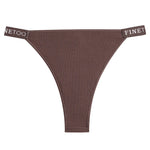 Women Cotton Maillard Brazilian Sexy Panties Breathable Low Waist Female Underwear Soft Solid Color Intimates High Elastic Linge