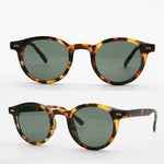 Vintage Rice Nail Round Sunglasses Men Women Brand Hawksbill Blue Shades Eyewear Female Brand Design Sun Glasses Men oculos