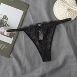 New Women's Sexy Lace Panties Adjustable Girls G-Strings .Fashionable Breathable Low WaistBriefs Shorts.with Rhinestones Thong