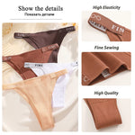 Women Cotton Maillard Brazilian Sexy Panties Breathable Low Waist Female Underwear Soft Solid Color Intimates High Elastic Linge