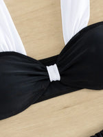 2026 Solid Thong Brazilian Bikinis Swimwear Women SwimsuitBlack White Bikini Set Bathing Suit Female Summer Beach Wear Biquini