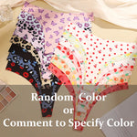 5Pcs Women G-string Seamless Sweet Fruit Thongs Low-waist Panties Ladies Soft Cute Thongs Female S-XL T-Back Panties Underwear