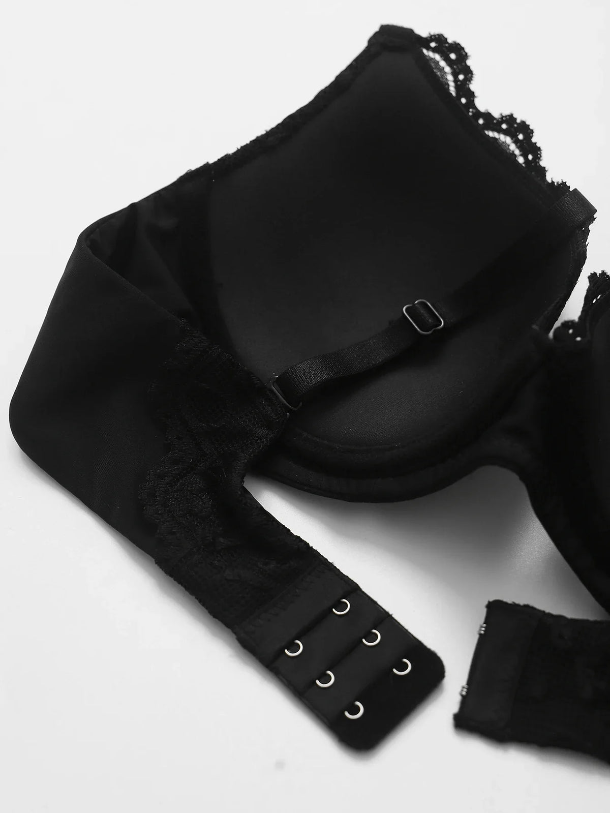Knit Sexy Women's Thin Cup Lace Bras Lace Splicing Underwire Bra Push-Up Breathable Women's underwear