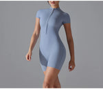 Yoga suit women jumpsuit One-Piece Suit short sleeved shorts Gym Push Up Workout Clothes Fitness Bodysuit Sportswear Tracksuit