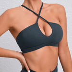 Hearuisavy Summer Gym Top Women Training Yoga Clothes Stretch Sports Underwear Fitness Workout Cross Yoga Bra Sexy Sports Bra