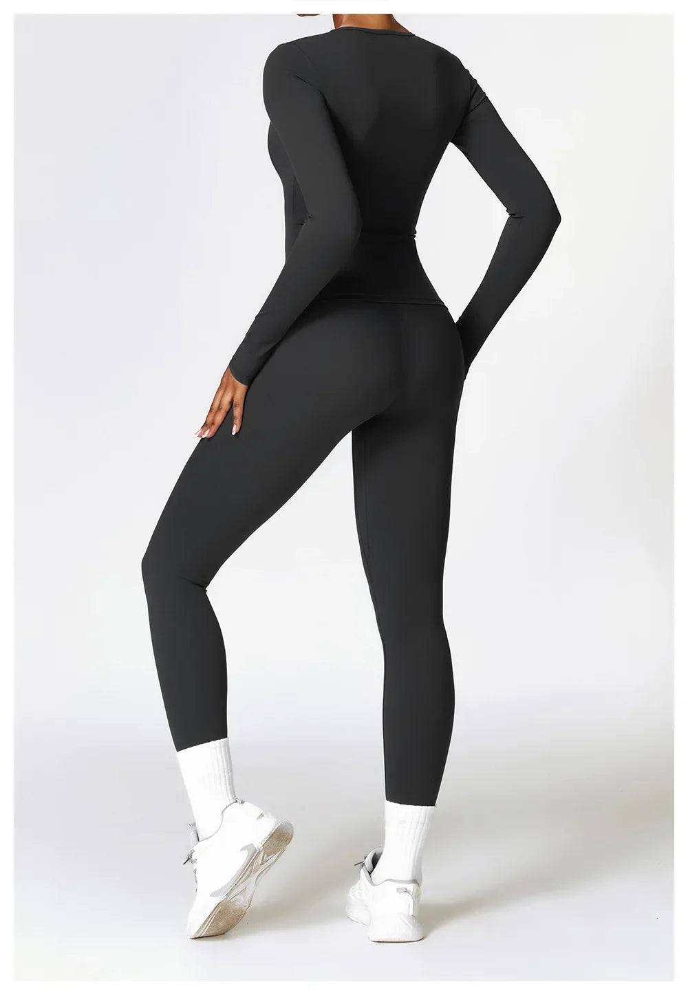 NCLAGEN Long Sleeve Workout Top Gym Pilates Clothes Women Active Wear Sports Shirt Elastic Fitness Yoga Clothing Running Shirts