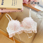 Japanese Style Lolita Princess Wind Lace Lace Lingerie Design for Girls Push-up Bra Women UnderwearPush Up Bra