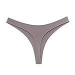 Ice Silk Women Panties Sexy G String Thong Seamless Underwear Candy Color T Back Girls Briefs Leopard Underpants Plus Size S-XL