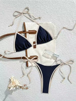 2026 Sexy Contrast Color Separates Micro Bikini Women's Swimsuit Female Swimwear Mini Thong Bikinis Set Two-piece Bathing Suit