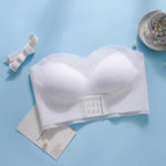 Sexy Push Up Bra Front Closure Strapless Underwear for Women Plus Size Invisible Brassiere Wireless Breathable Female Lingerie
