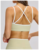 Sexy Back Sports Bra Top Women's Push-Up Yoga Underwear Fitness Top Running Workout Yoga Top Soft Beauty Back Bras Gym Underwear