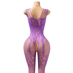 New Sexy Open Back Exposed Breast BodySuits Women Lingerie Transparent Erotic Crotchless Bodystockings Babydoll Hot Underwear