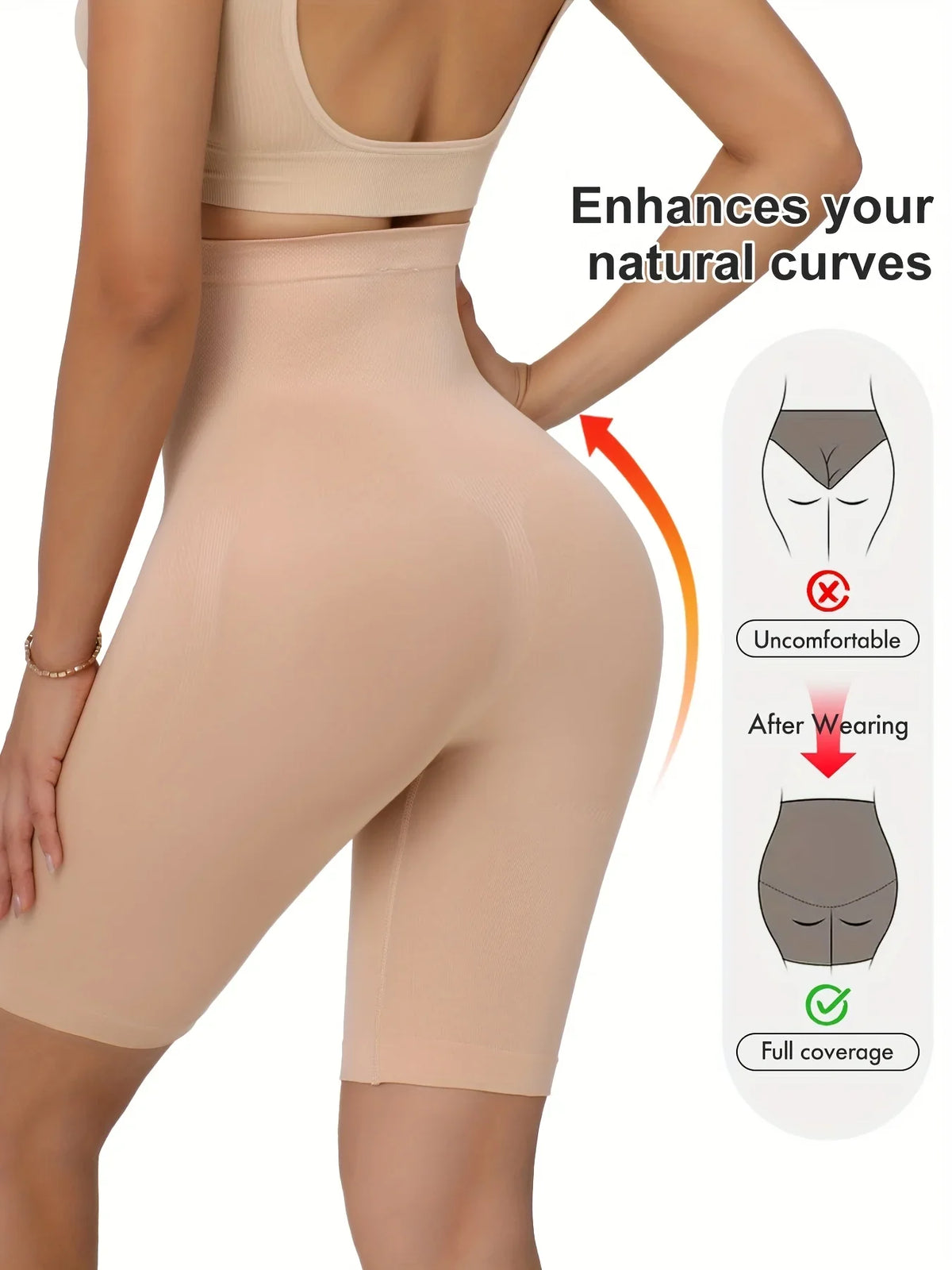 5pcs Ladies High Waist Leggings - Hips/Abdomen Shaping, High-Pressure Transparent. Soft, Comfortable & Tummy Control for Daily
