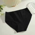 4Pcs Women's Seamless Cotton Briefs Women Plus SizePanties Solid Color Breathable Underwear Female Low Waist Soft Lingerie S-XXL