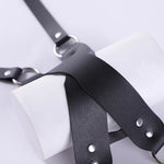 Cosplay Exotic Leather Mask Women Men Games Half Face Mask BDSM Bracelet Adjustable For Couples Bondage Set Adult Toys Supplies