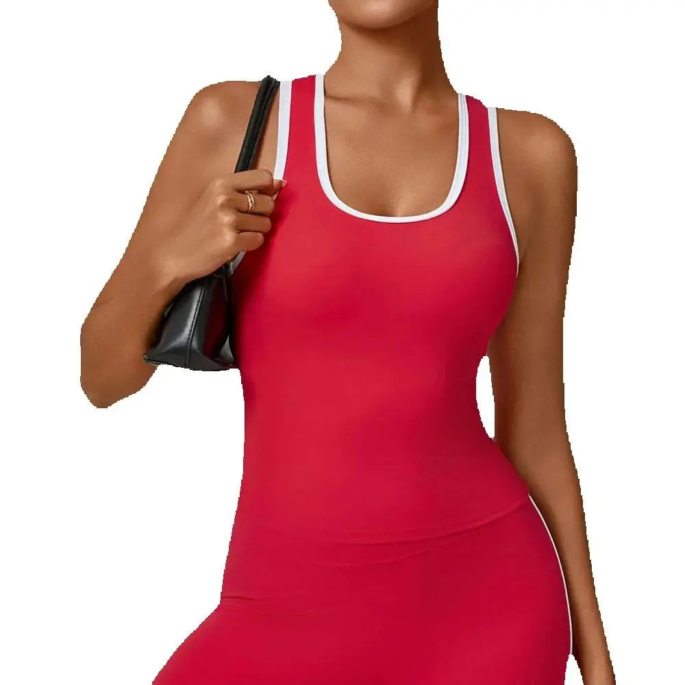 Sports Underwear Women's Sports Strappy Top Yoga Vest Fitness Tank Top Gym Beautiful Open Back Bra Running Workout Halter Bra
