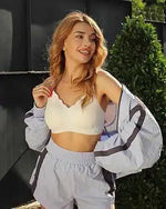 Womens Wireless Jelly Seamless and Wire-free Bra Supportive Full Cup Soft Support Comfortable and Breathable Bra Plus Up