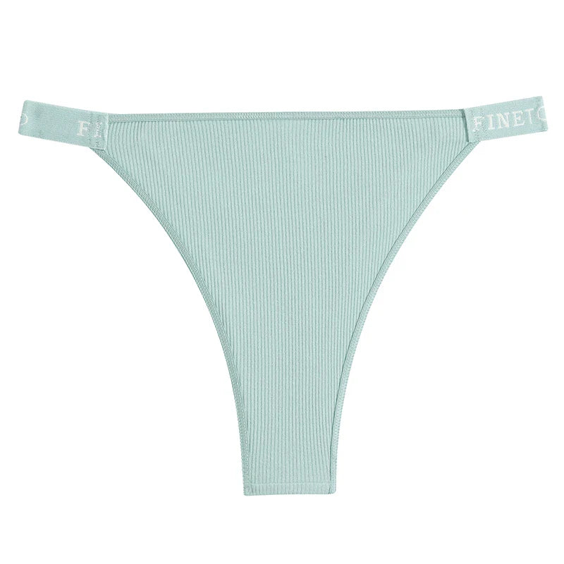 Women Cotton Maillard Brazilian Sexy Panties Breathable Low Waist Female Underwear Soft Solid Color Intimates High Elastic Linge