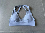 Sports Bra Gathered Neck Hanging Style Backless Tight Yoga Bra Women's Top Fitness Outdoorsports Pilates Training Gym Workout