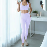 2PCS Pad Women Gym Fitness Yoga Set Squat Proof Fit Legging Running Shorts Sportswear Active Wear Workout Legging Clothes XP292