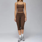 New yoga set 2 pieces gym set Women Long Sleeve Sports Shirts Sports Bra Leggings Suit Fitness Running Workout Suits Tracksuit
