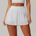 Women's fashion 2-in-1 golf tennis skirt pleated fitness suit with inner pocket, women's sexy style